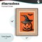 Stupell Industries Vintage Jack-o-Lantern Stamp Framed Giclee, design by Arlington Prints